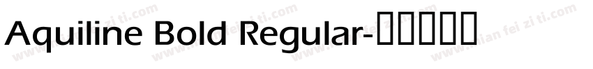 Aquiline Bold Regular字体转换